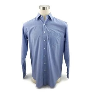 Brooks Brothers 346 Blue Gingham Check Long Sleeve